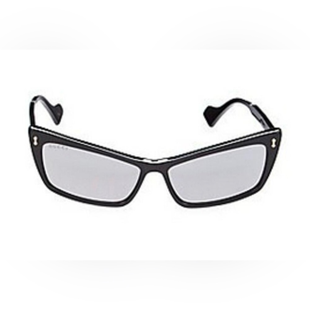 Gucci Black Rectangular Eyeglasses with Subtle Logo Accents